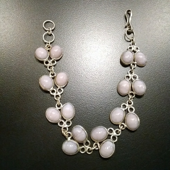 Sterling Bracelet Light Purple stones