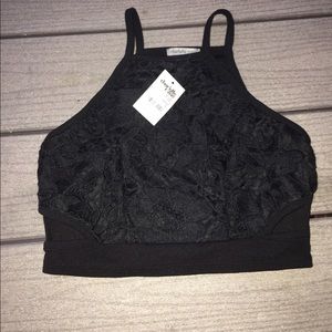 Black Sexy Crop Top