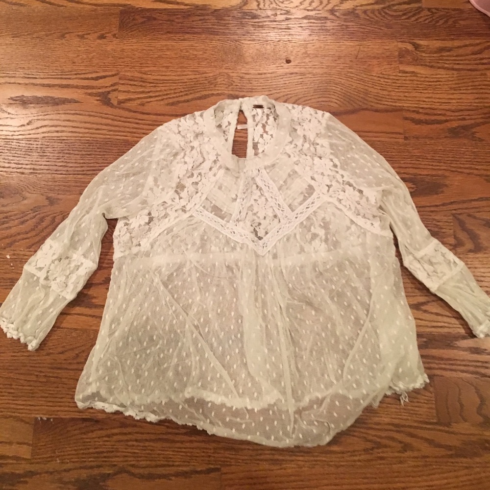 Free people white blouse