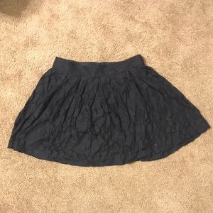 Black Lace Circle Skirt