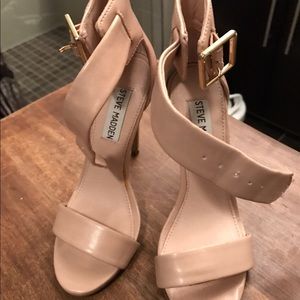Steve Madden 5.5 Nude Strapped Heels $25
