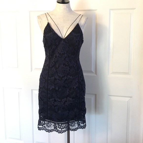 Astr the Label Navy Lace Dress - Picture 2 of 8