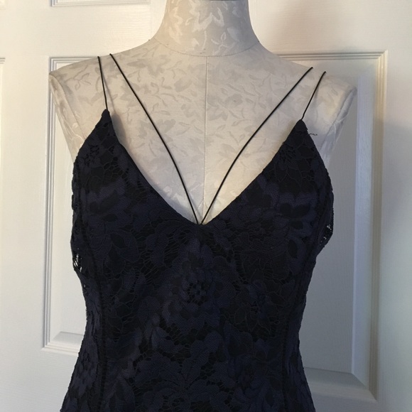 Astr the Label Navy Lace Dress - Picture 3 of 8