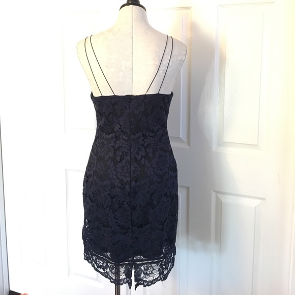 Astr the Label Navy Lace Dress - Picture 6 of 8