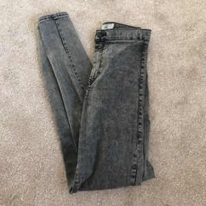 Dark grey highwasted top shop jeans