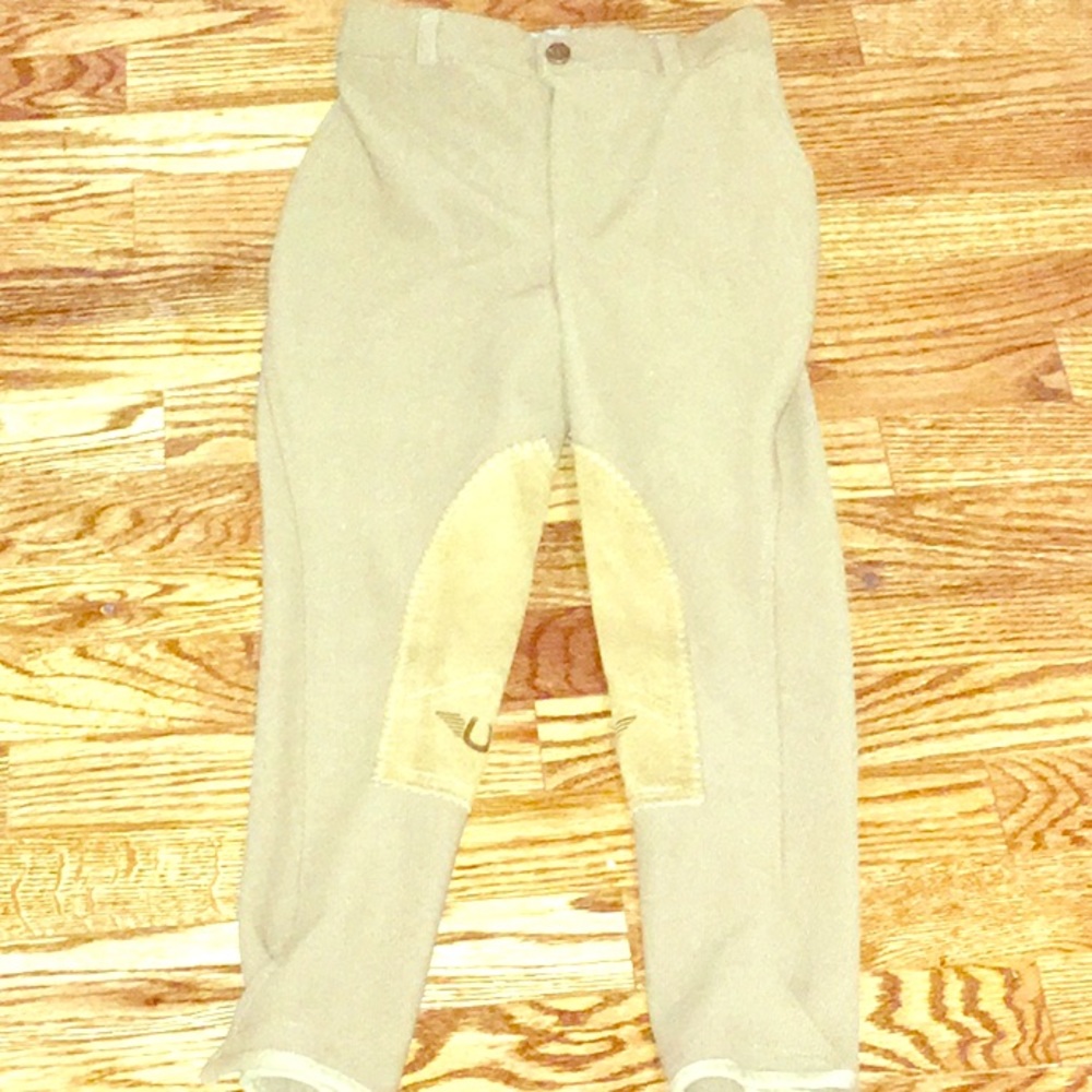 Kids Tan Equestrian Riding Pants