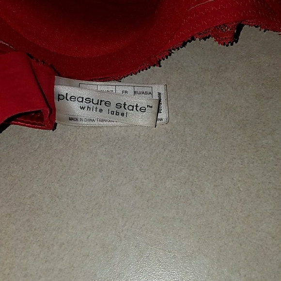 32B Red Pleasure State White Label Bra - Picture 3 of 3