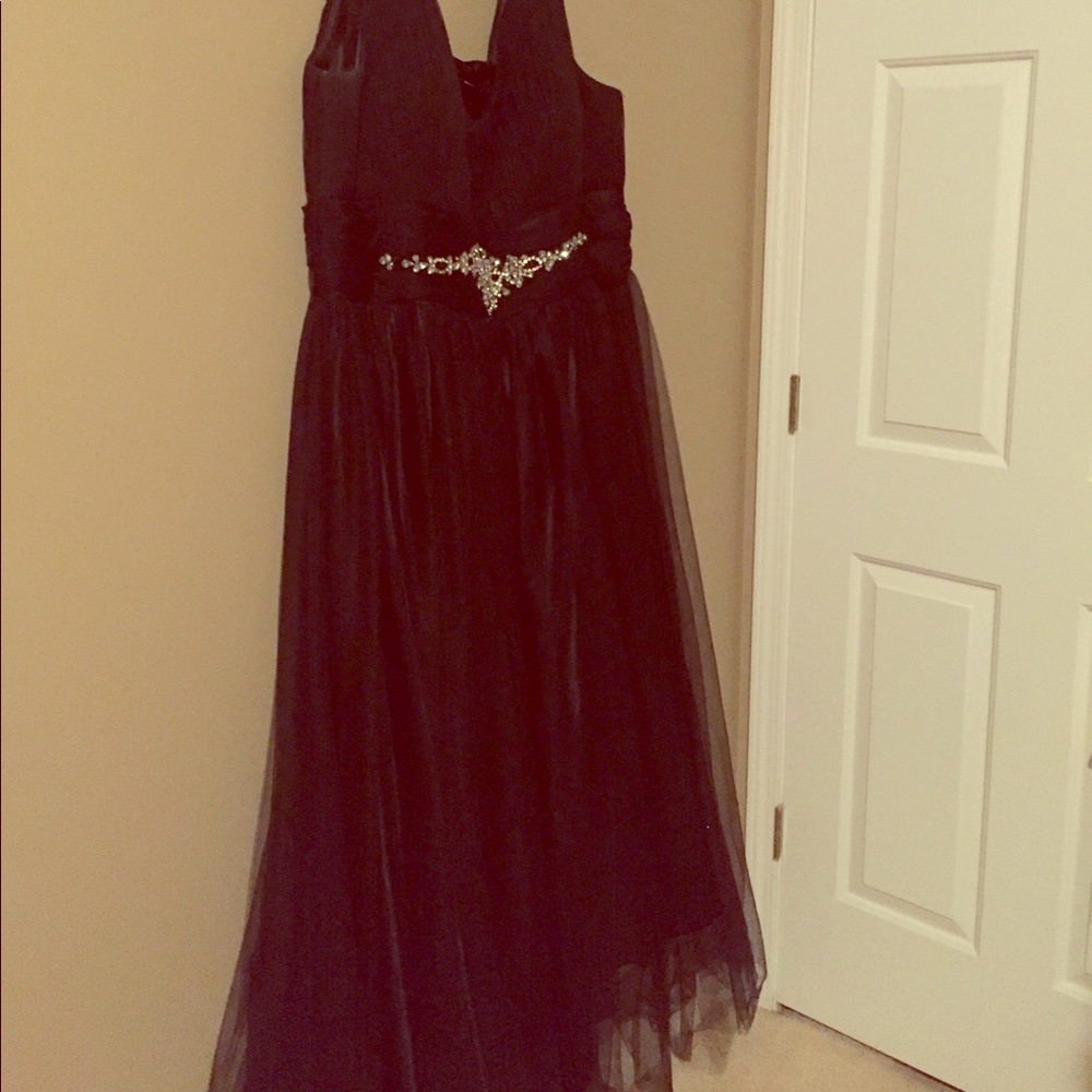Plus Size Black Formal Gown