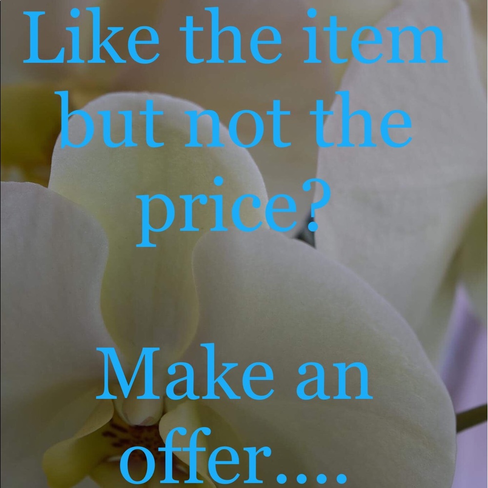 Like the item but not the price? Make an offer....