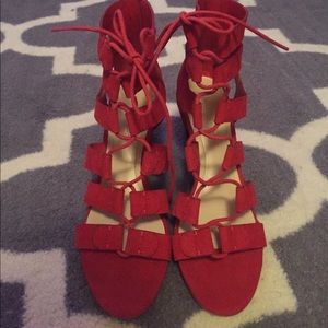 Marc Fisher Lace Up Heel Sandals