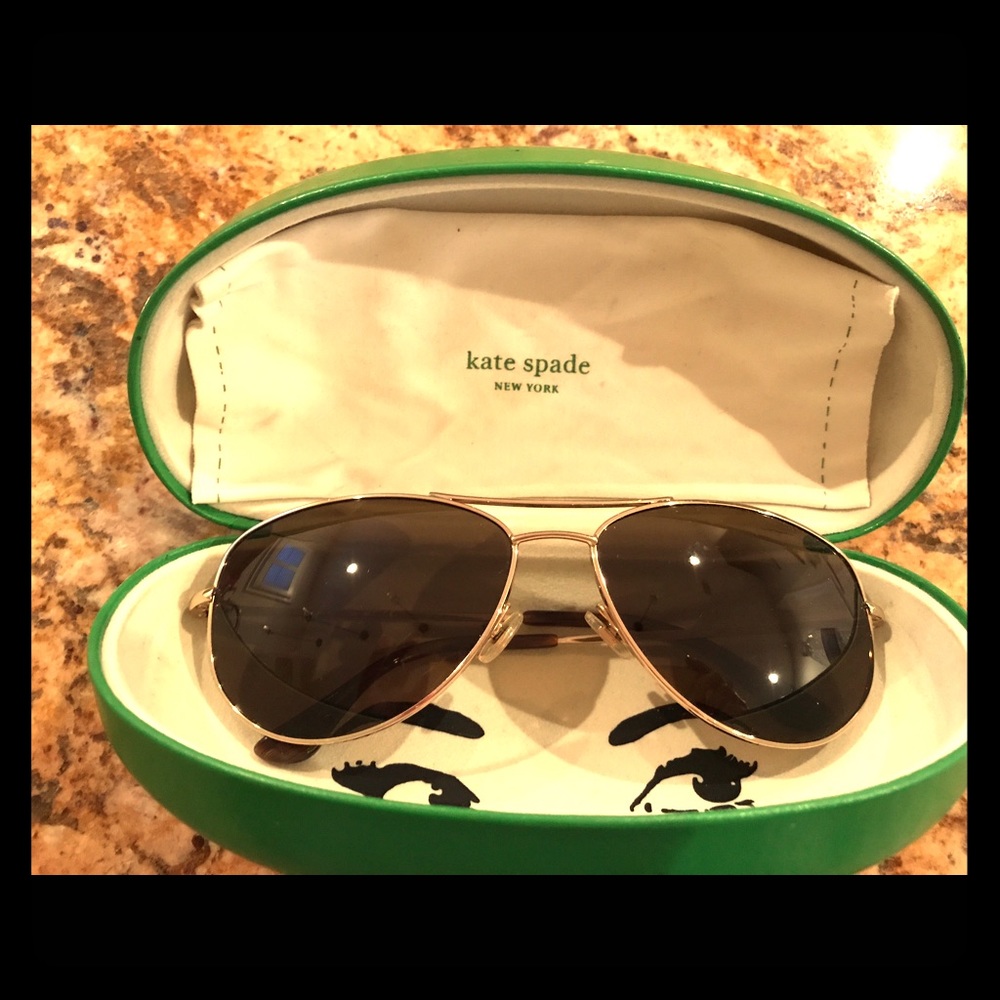 Kate Spade polarized aviator sunglasses