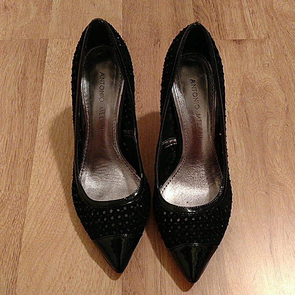 Black Antonio Melani Black Heels