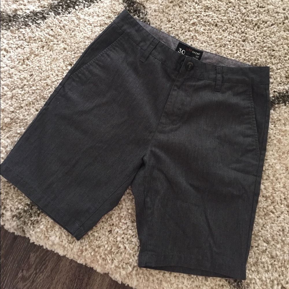 Men's Chino Shorts Slim Fit Blue Crown