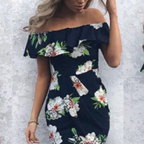 LAST ONE🌷 Spring Cocktail Ruffle Dress - Picture 2 of 8