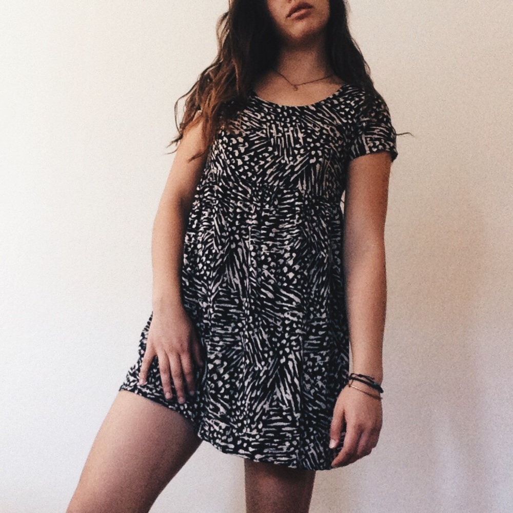 black and white baby doll dress🌸