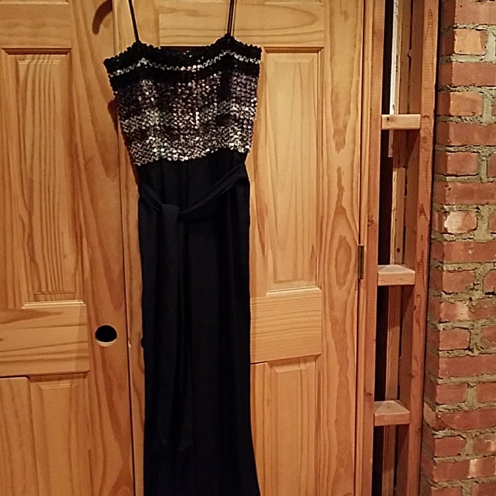 Retro Ladies sequined top jumpsuit