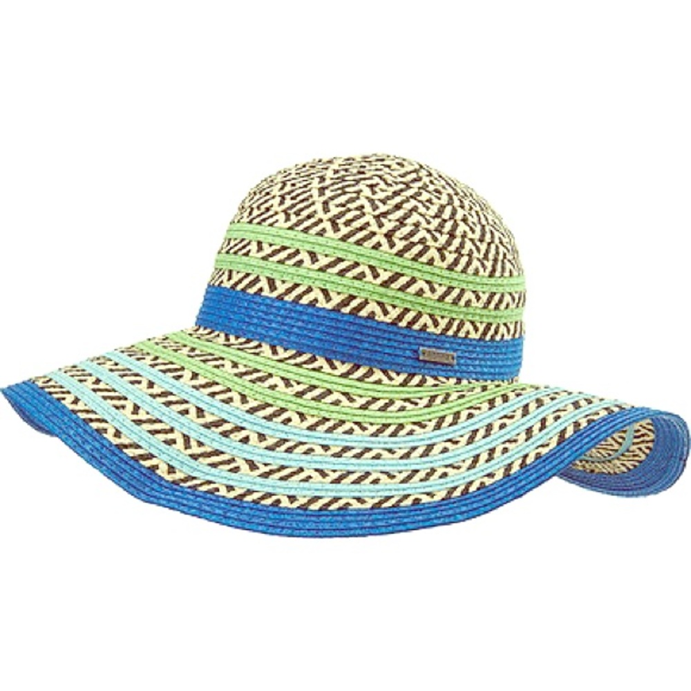 PrAna Dora Floppy Paper Straw Sun Hat In Sail Blue