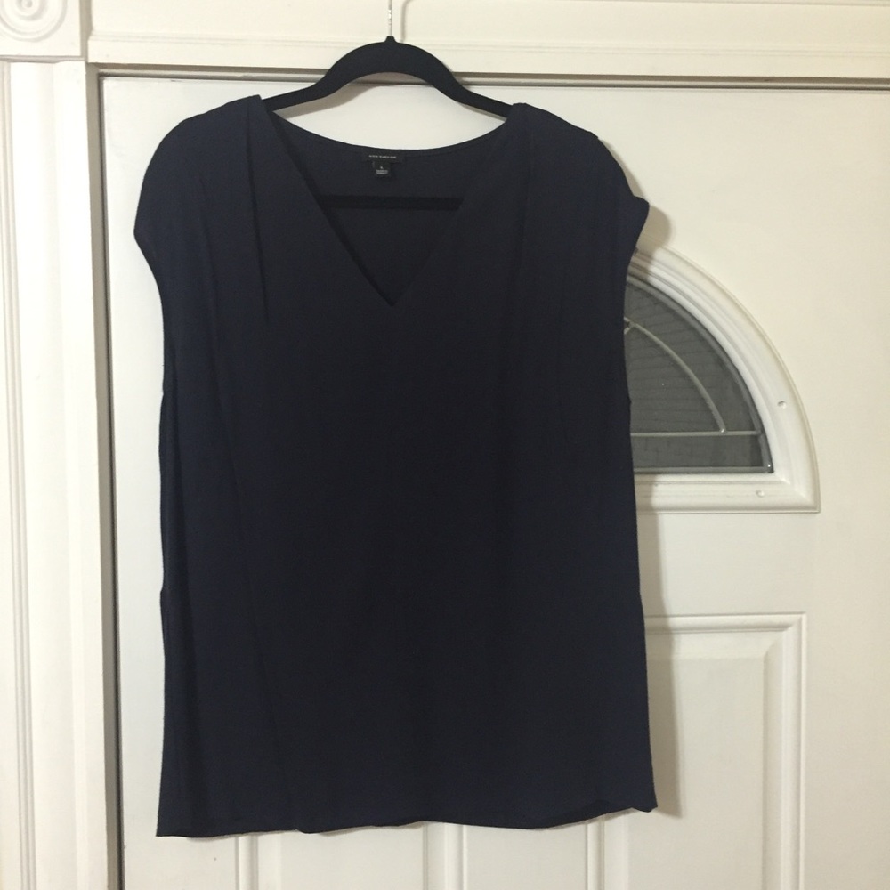 Ann Taylor Navy Blouse