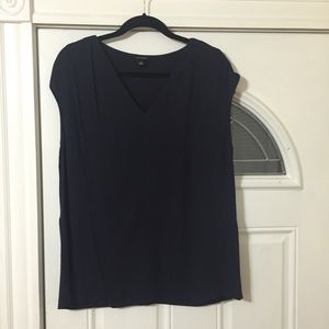 Ann Taylor Navy Blouse