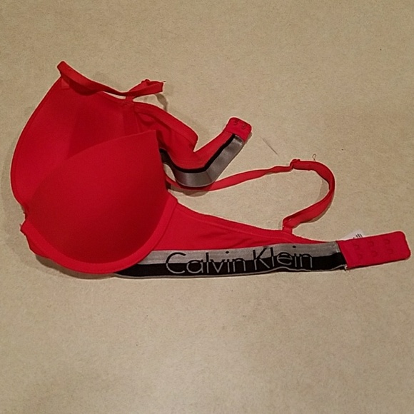 Red Calvin Klein Bra 32B - Picture 2 of 4