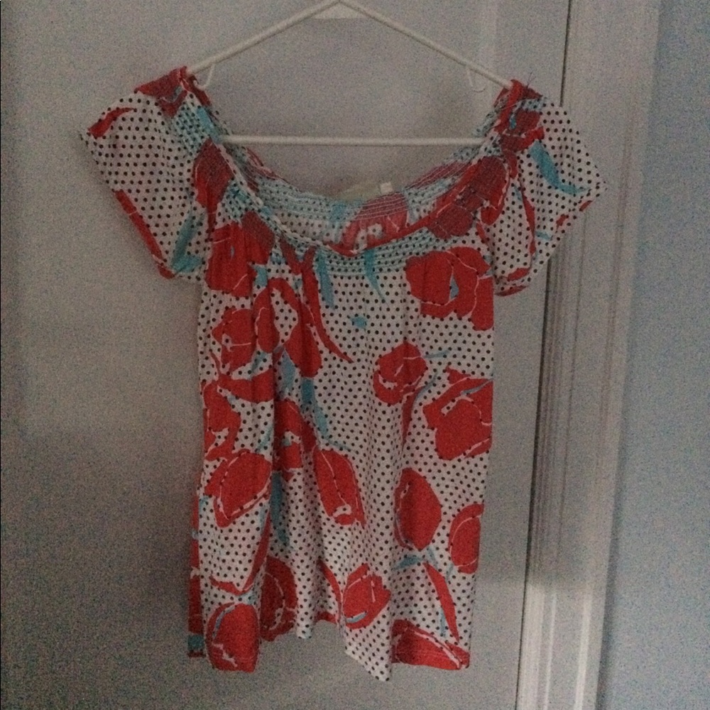 Floral Anthropologie top