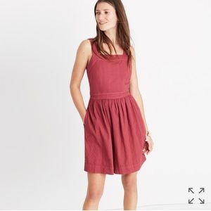 Madewell apron bow back dress