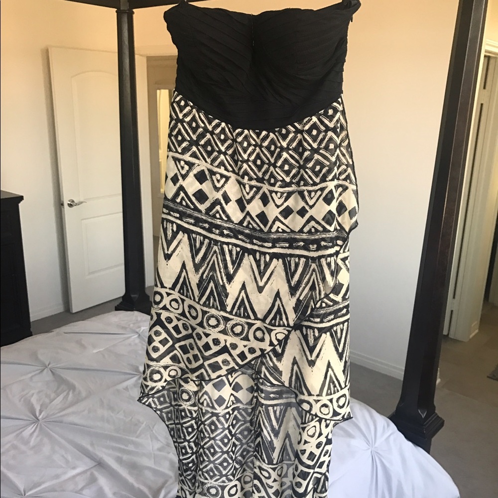 💜 Nice print high low dress 👗