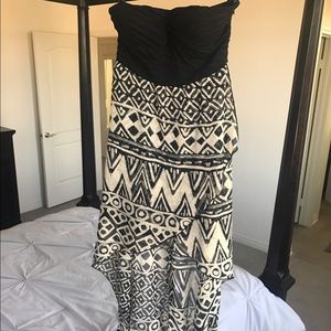 💜 Nice print high low dress 👗