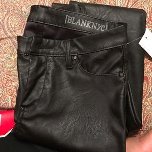 Blank NYC leather pants
