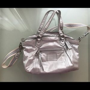 Coach Poppy Collection Soft Metallic leather bag