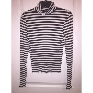 H&M striped turtleneck