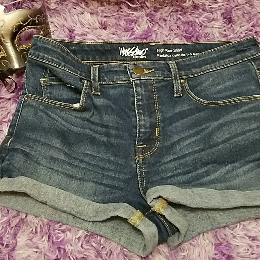Denim mossimo shorts high rise