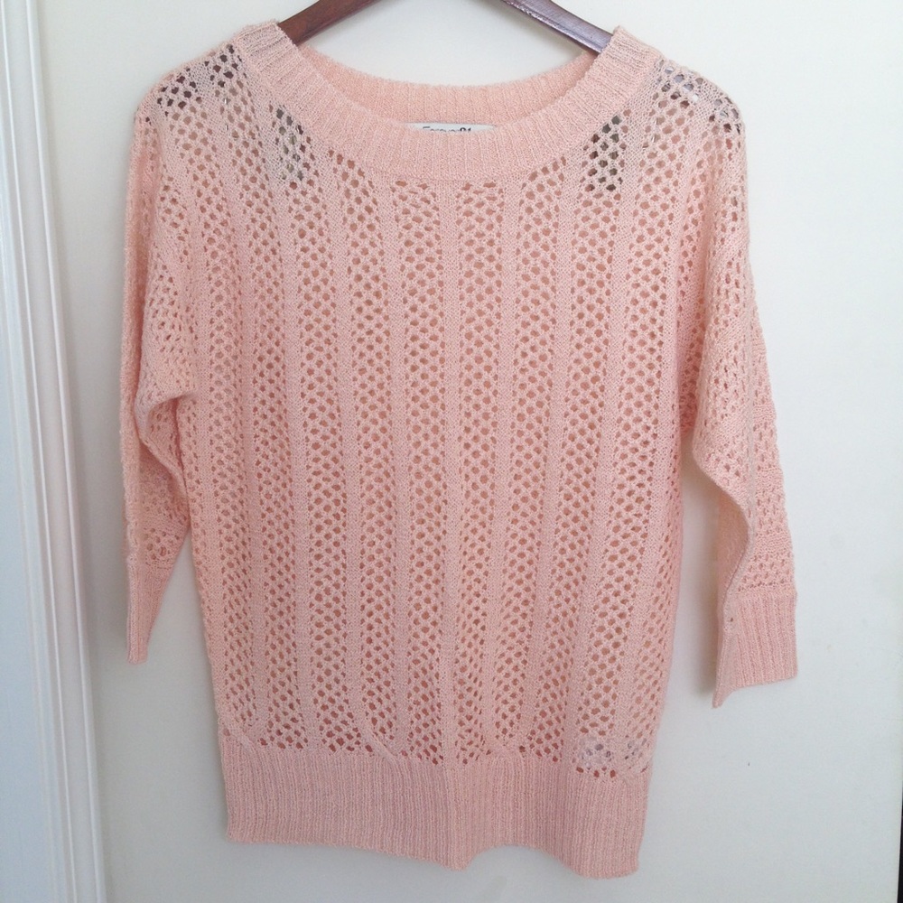 Sheer paneled sweater