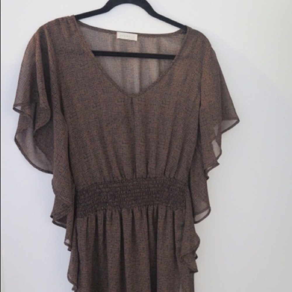 Sheer tunic cover up.