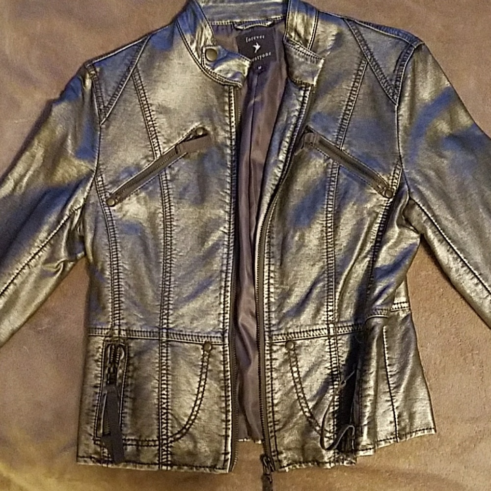 Forever Twenty-One silver jacket