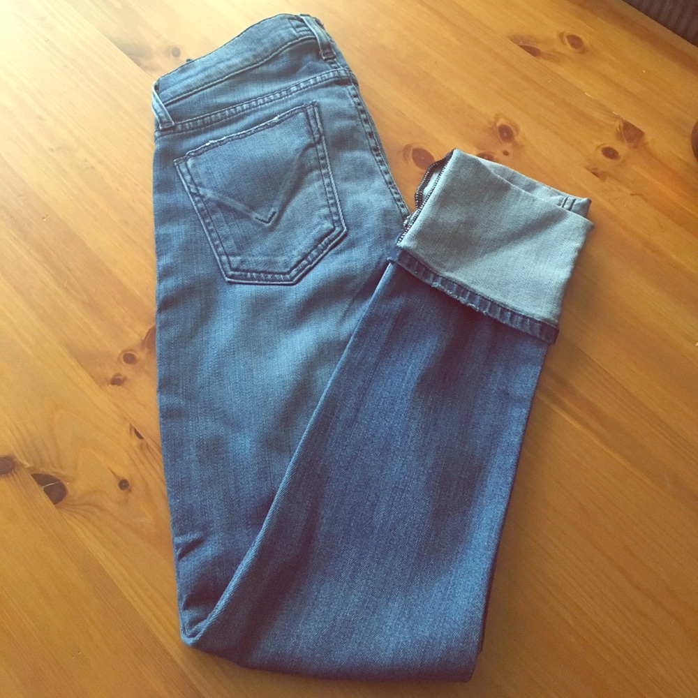 Hudson Cropped Skinny Jeans