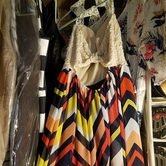 Striped Maxi Dress - Picture 3 of 4