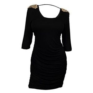 NWOT eVogues Plus Size Open Back Studded Shoulder