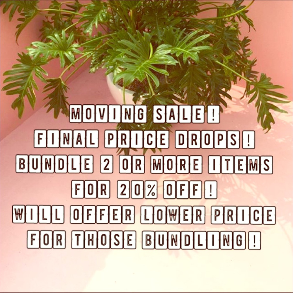 MOVING SALE! One week!