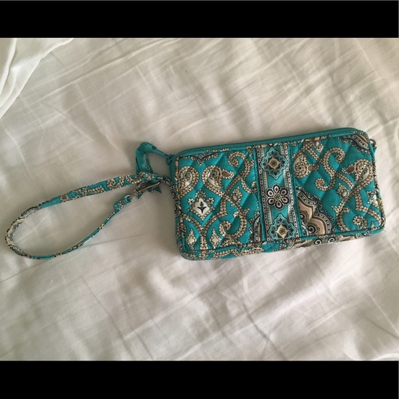 Blue Vera Bradley clutch - Picture 1 of 3