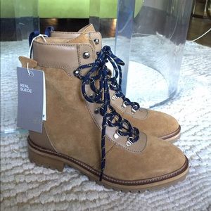 H&M Suede Hiking Boots sz 7 NWT