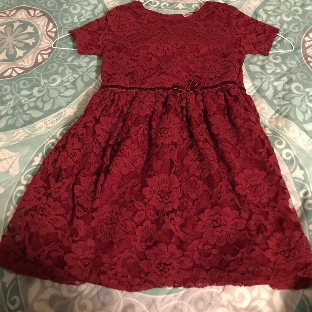 ***SOLD....Toddler girls Burgundy dress (24m) (2t)