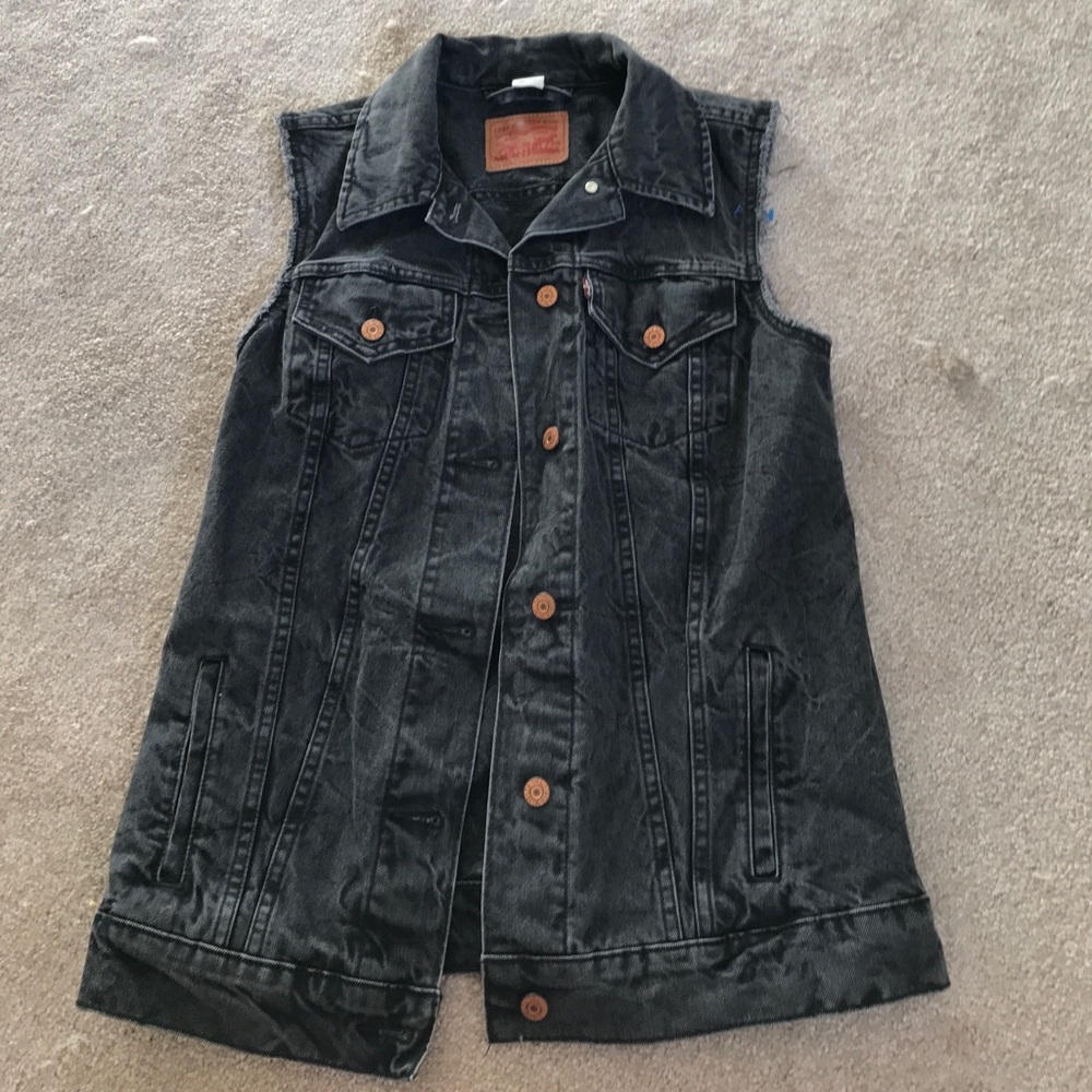 Vintage Levi's grey denim vest