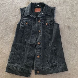 Vintage Levi's grey denim vest