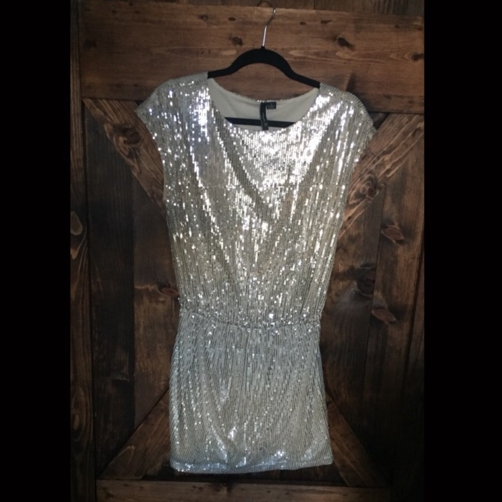 Gold Sequin Dress