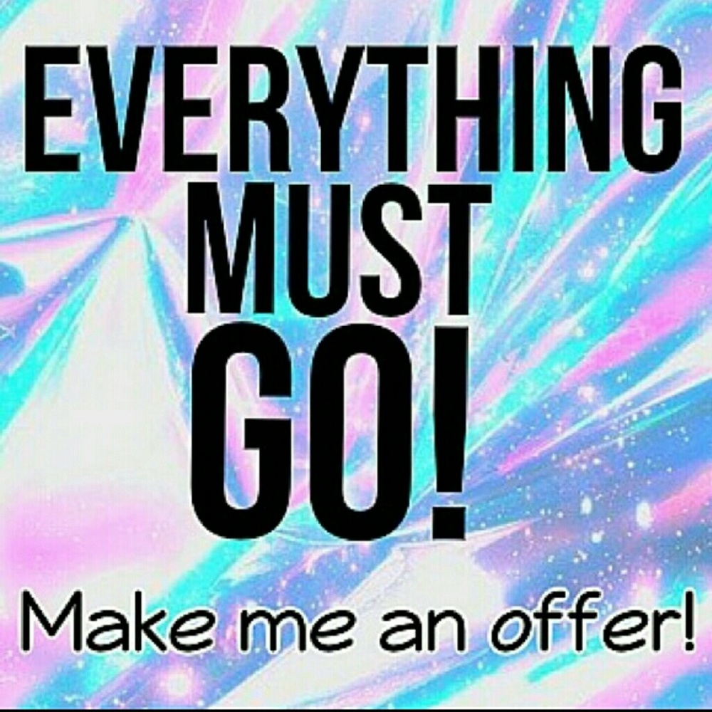 Make offers! My goal is to clean out my closet!