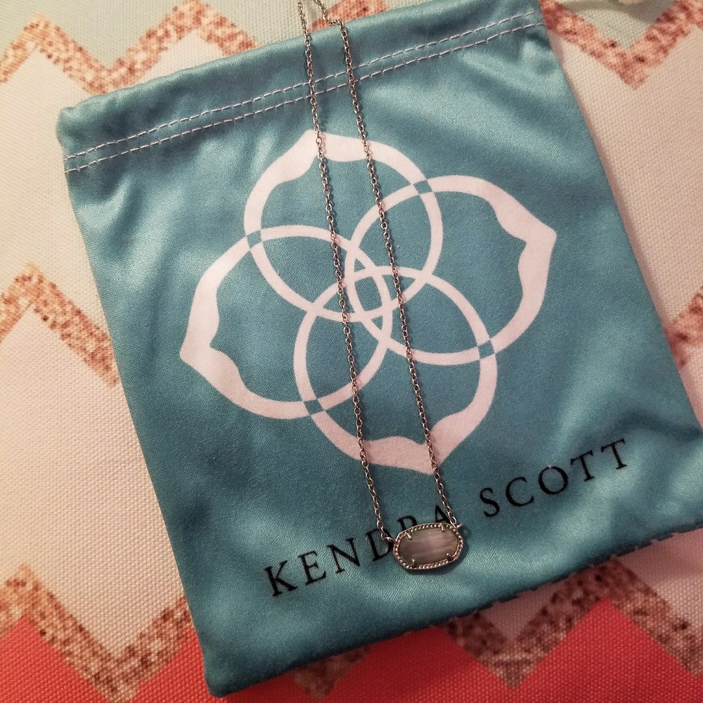 Slate Gray Kendra Scott Elisa Necklace