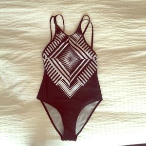 Flattering one piece swimsuit