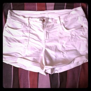 White Denim Shorts