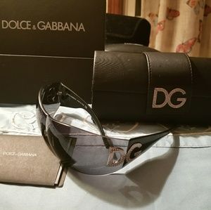 Dolce&Gabbana Authentic Sunglasses/BLACK/ Crystals